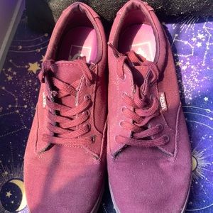 Vans Burgundy Laced Shoes- Women’s Size 6.5
